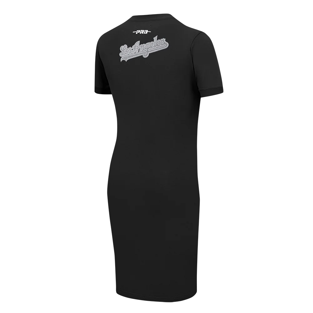 MLB LOS ANGELES DODGERS REVERSE FRENCH TERRY WOMEN'S BODYCON DRESS