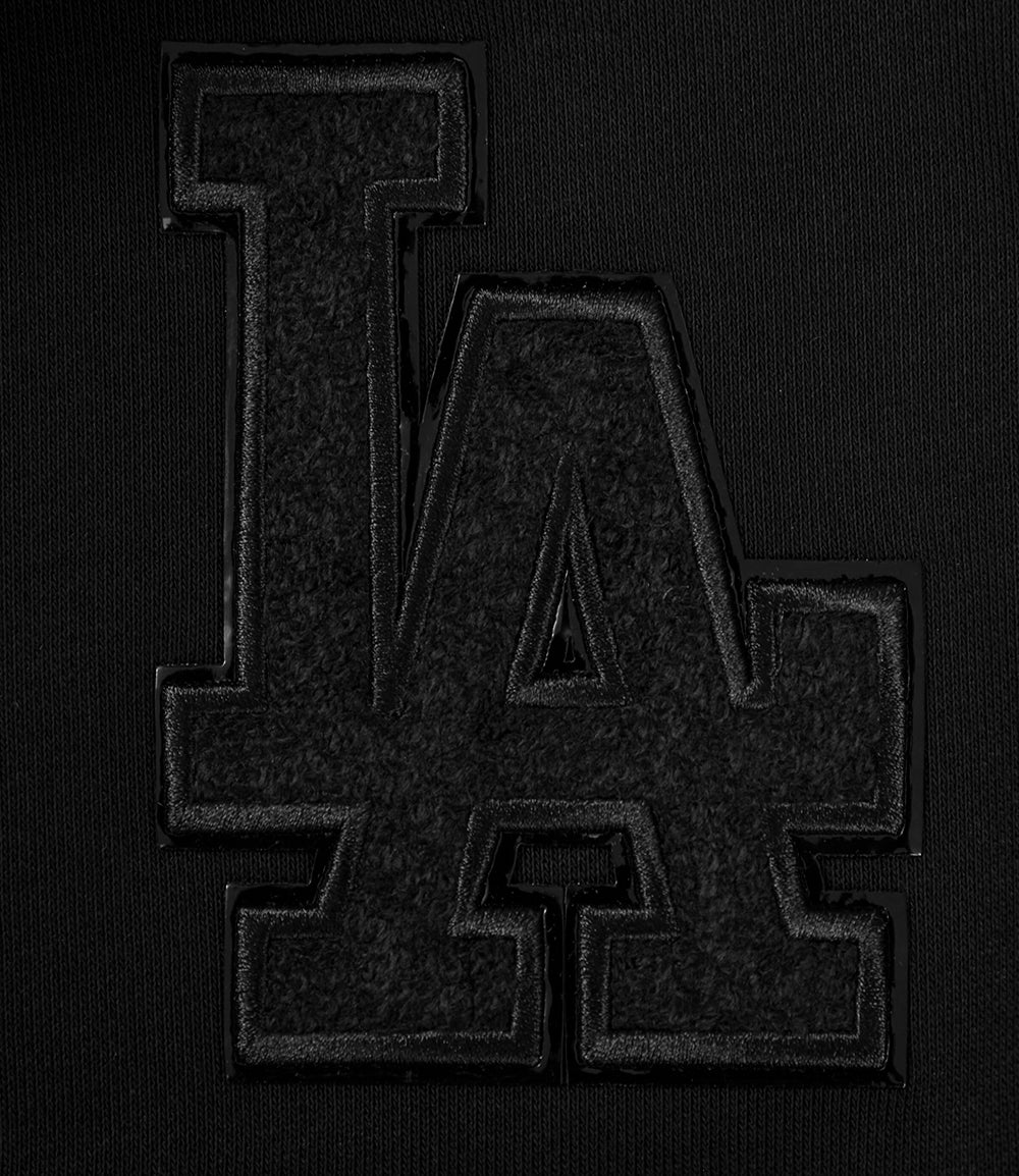 MLB LOS ANGELES DODGERS TRIPLE BLACK WOMEN'S HOODIE DRESS