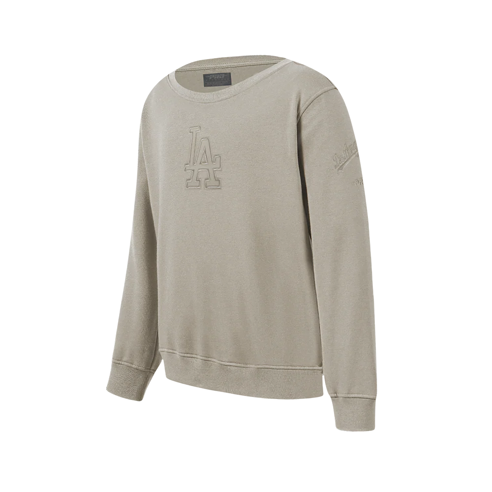 MLB LOS ANGELES DODGERS NEUTRAL BIG BOYS FLEECE CREWNECK