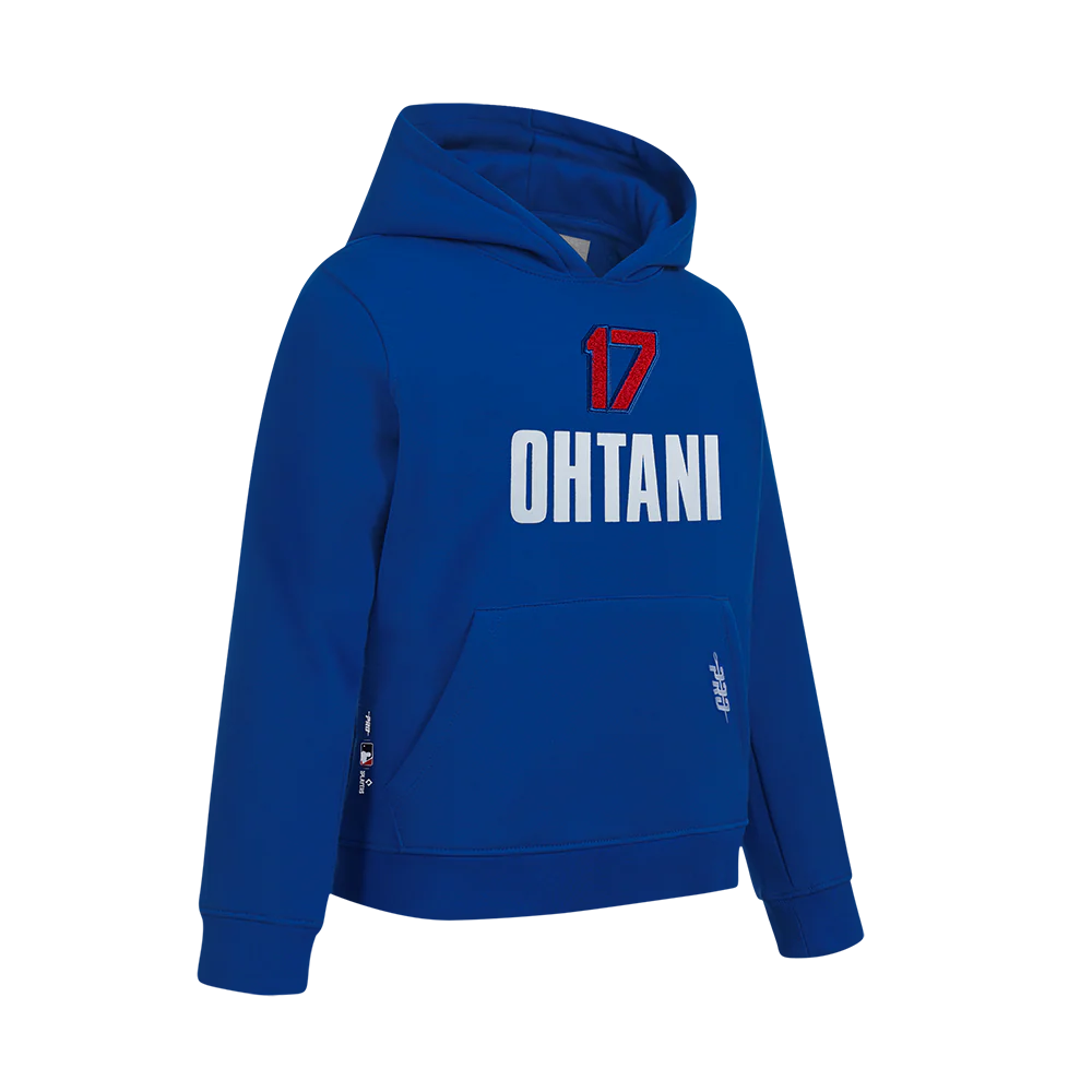 MLB LOS ANGELES DODGERS SHOHEI OHTANI #17 CLASSIC PLAYER NAME AND NUMBER BIG BOYS PULLOVER HOODIE
