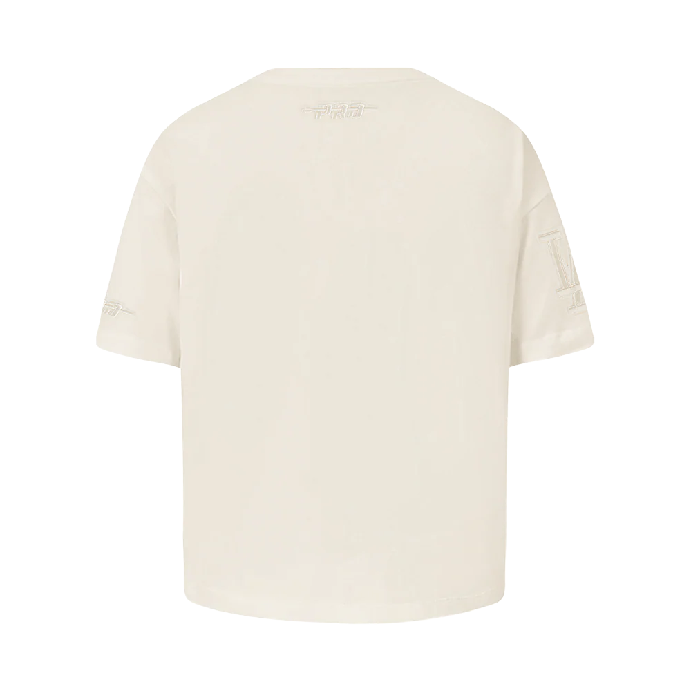 MLB LOS ANGELES DODGERS NEUTRAL BIG GIRLS SHORT SLEEVE BOXY TOP