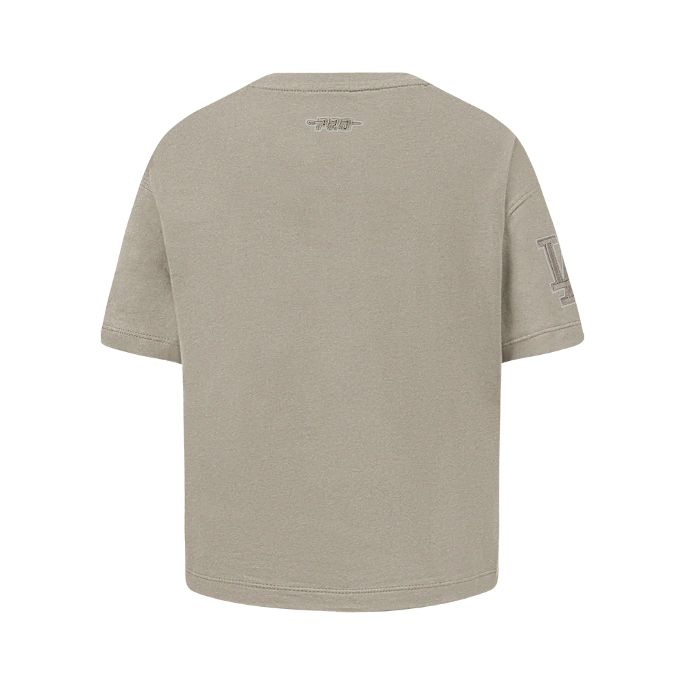 MLB LOS ANGELES DODGERS NEUTRAL BIG GIRLS SHORT SLEEVE BOXY TOP