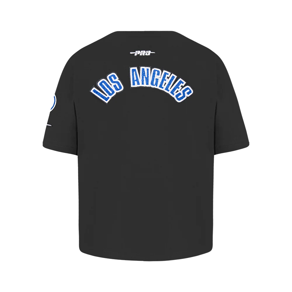 MLB LOS ANGELES DODGERS CLASSIC BIG GIRLS SHORT SLEEVE BOXY TOP