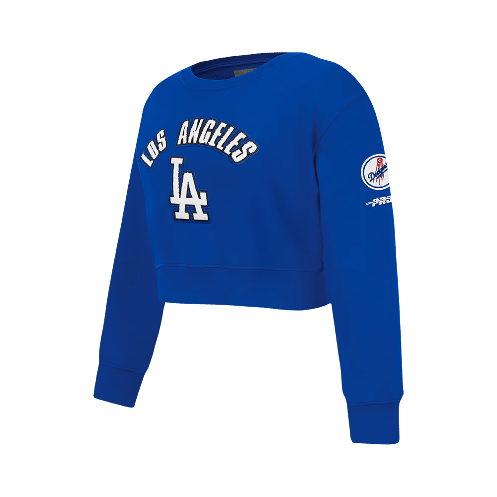 MLB LOS ANGELES DODGERS CLASSIC BIG GIRLS FLEECE CREWNECK