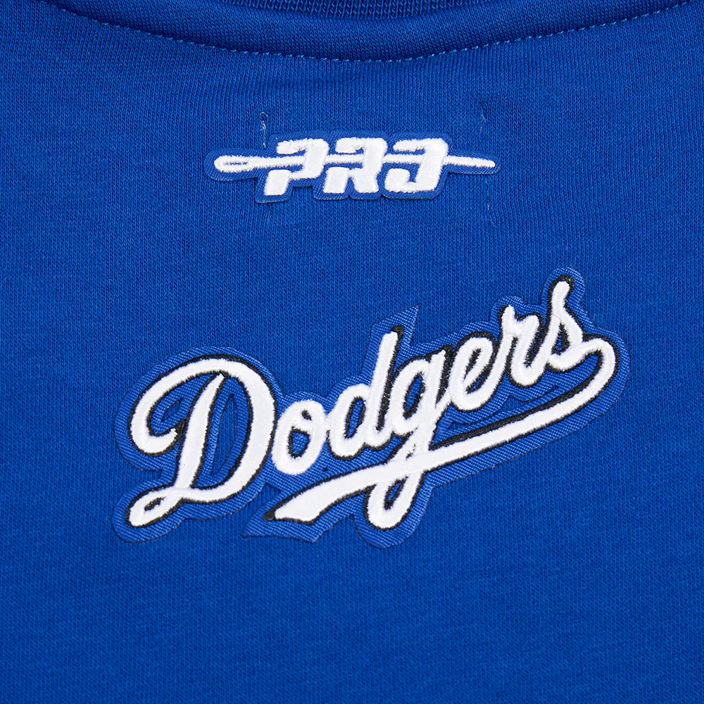 MLB LOS ANGELES DODGERS CLASSIC BIG GIRLS FLEECE CREWNECK