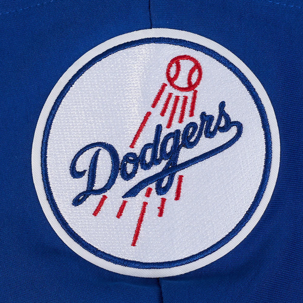MLB LOS ANGELES DODGERS GAME DAY CLASSICS WOMEN'S DOUBLE KNIT CROPPED PULLOVER HOODIE