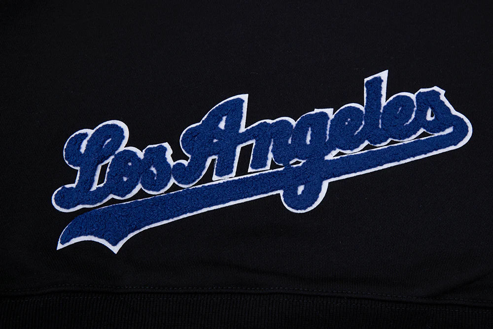 MLB LOS ANGELES DODGERS CLASSIC WOMEN'S CROPPED PULLOVER HOODIE