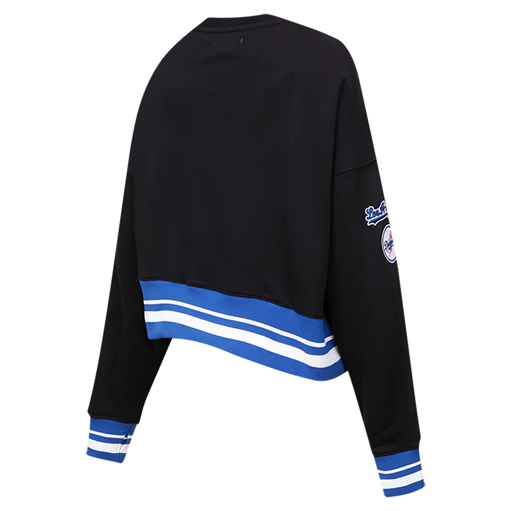 MLB LOS ANGELES DODGERS MASHUP WOMEN'S RIB CREWNECK