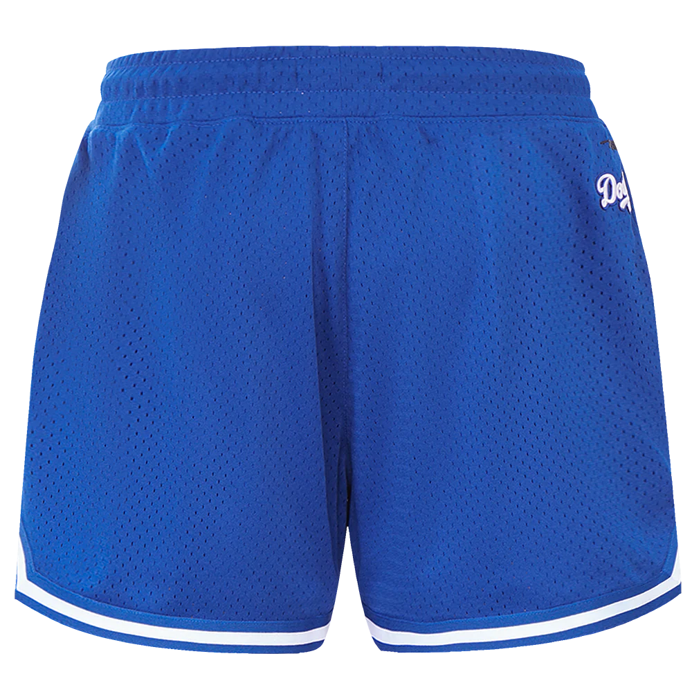MLB LOS ANGELES DODGERS SCRIPT TAIL WOMEN'S MESH SHORT