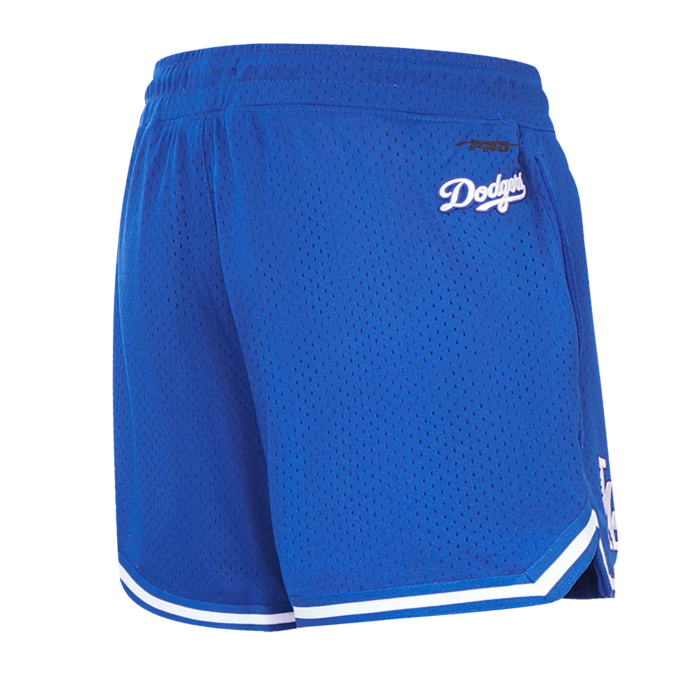 MLB LOS ANGELES DODGERS SCRIPT TAIL WOMEN'S MESH SHORT