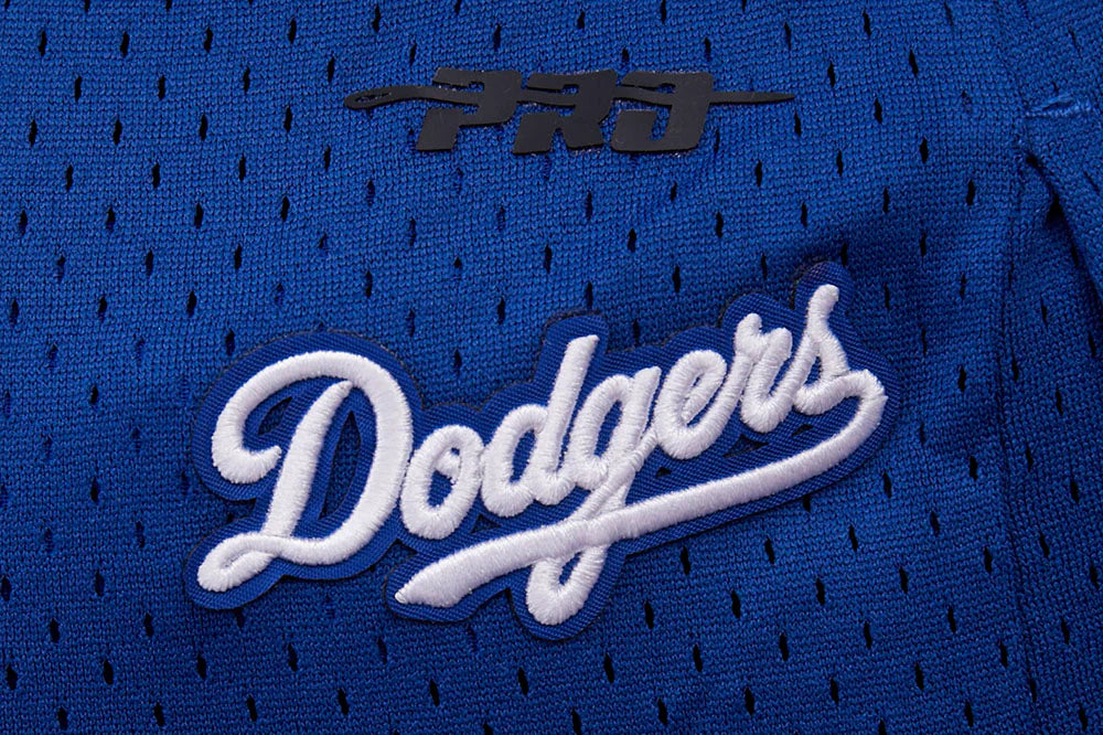 MLB LOS ANGELES DODGERS SCRIPT TAIL WOMEN'S MESH SHORT