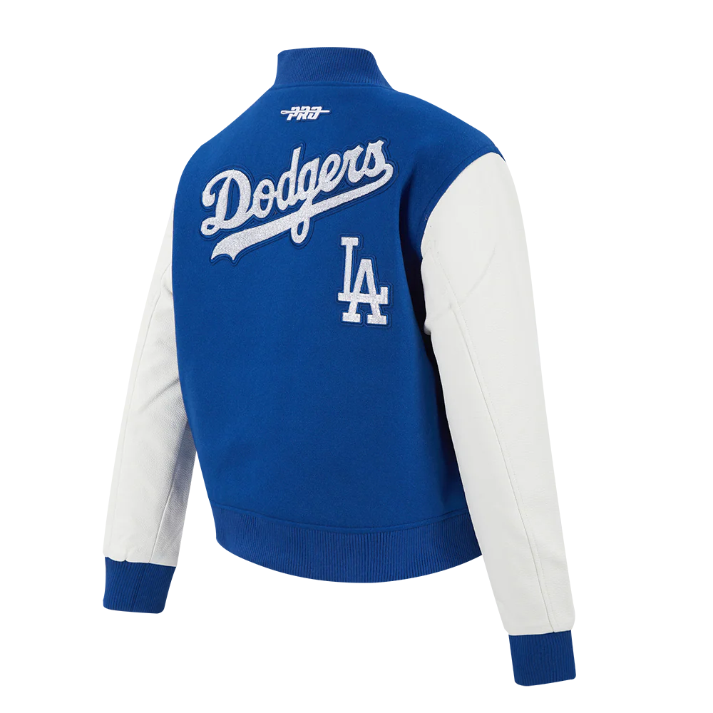 MLB LOS ANGELES DODGERS GAME DAY CLASSICS WOMEN'S WOOL VARSITY JACKET