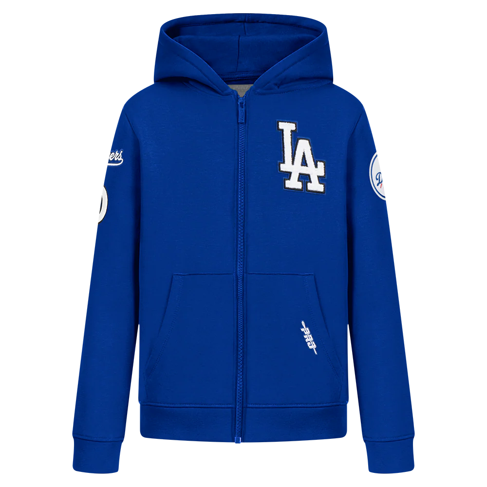 MLB LOS ANGELES DODGERS CLASSIC LITTLE BOYS FLEECE FZ HOODIE