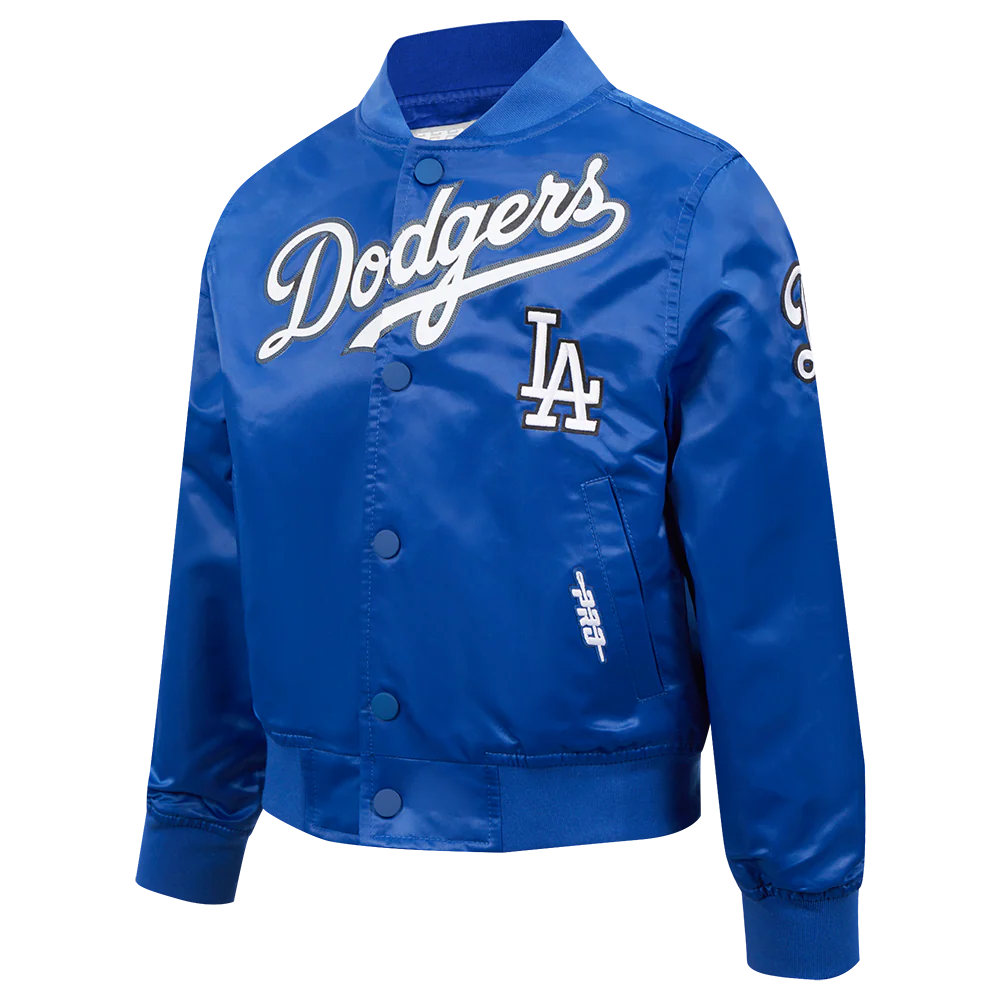 MLB LOS ANGELES DODGERS CLASSIC LITTLE BOYS SATIN JACKET