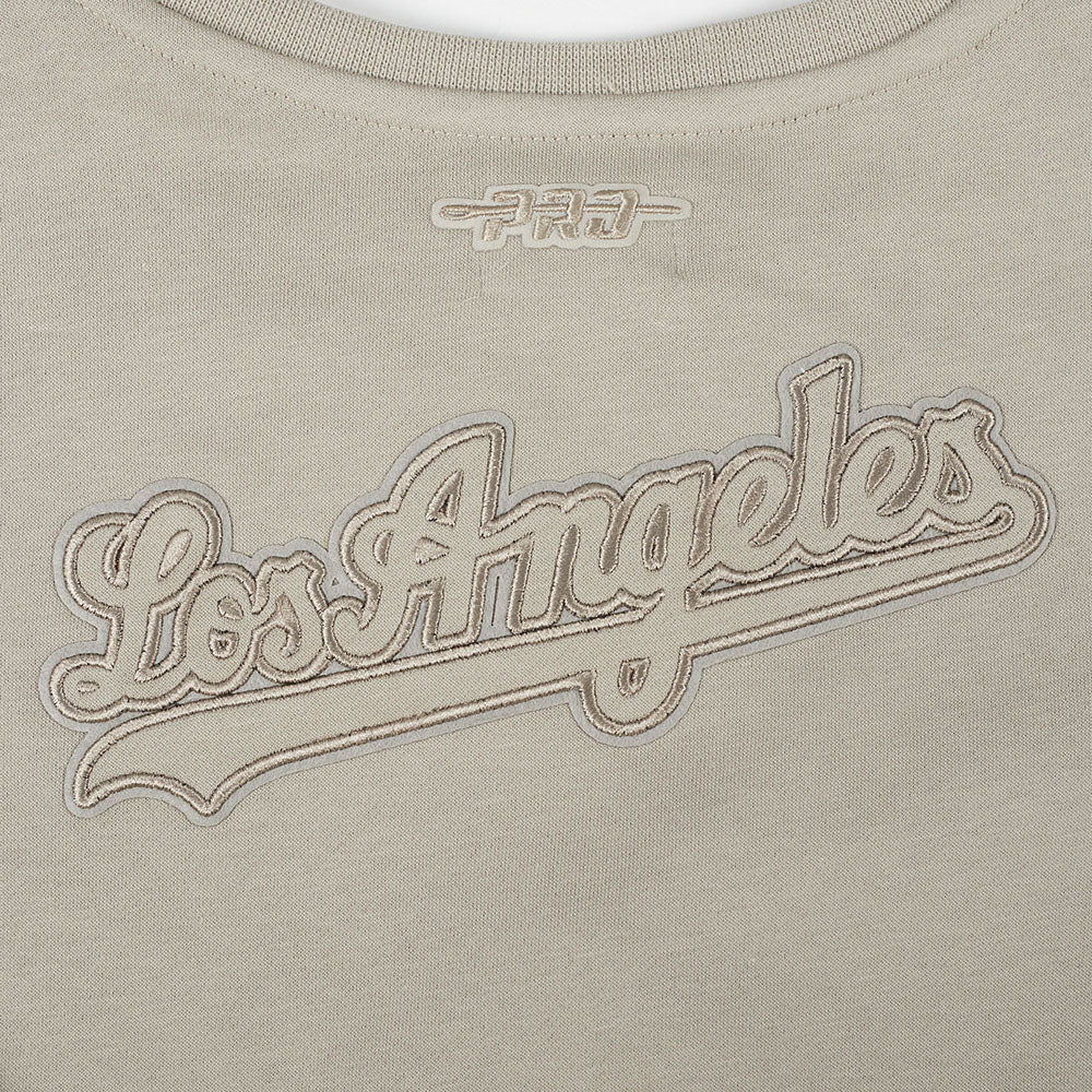 MLB LOS ANGELES DODGERS NEUTRAL LITTLE GIRLS FLEECE CREWNECK