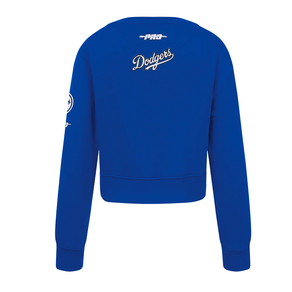 MLB LOS ANGELES DODGERS CLASSIC LITTLE GIRLS FLEECE CREWNECK