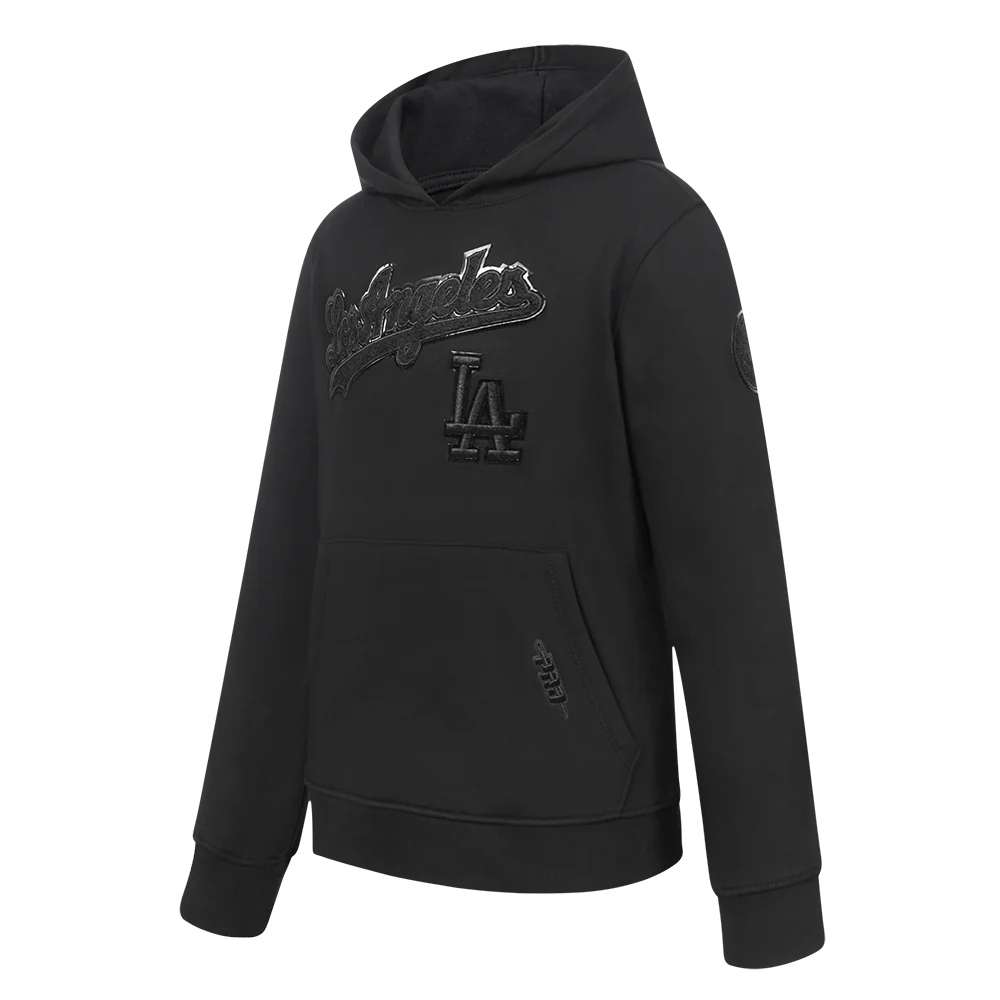 MLB LOS ANGELES DODGERS TRIPLE BLACK TODDLER BOYS FLEECE PO HOODIE
