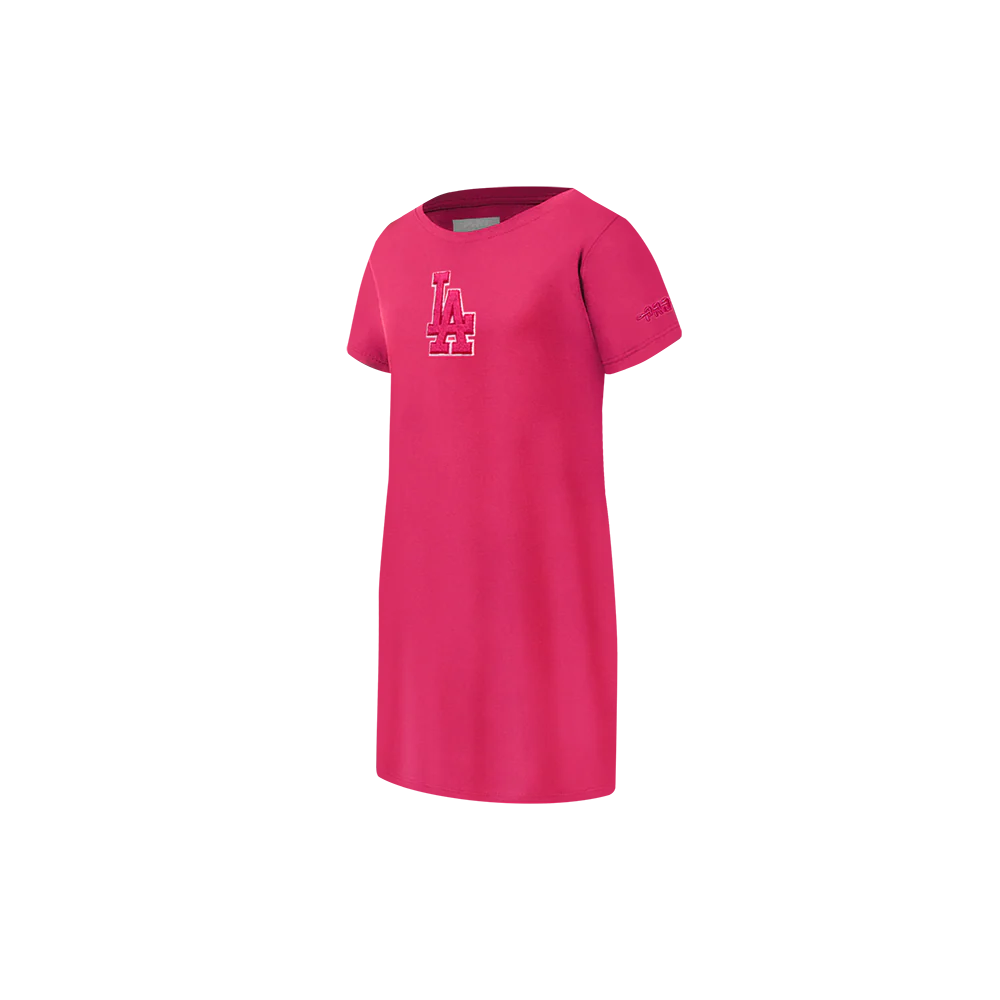 MLB LOS ANGELES DODGERS TRIPLE PINK TODDLER GIRLS TOP DRESS