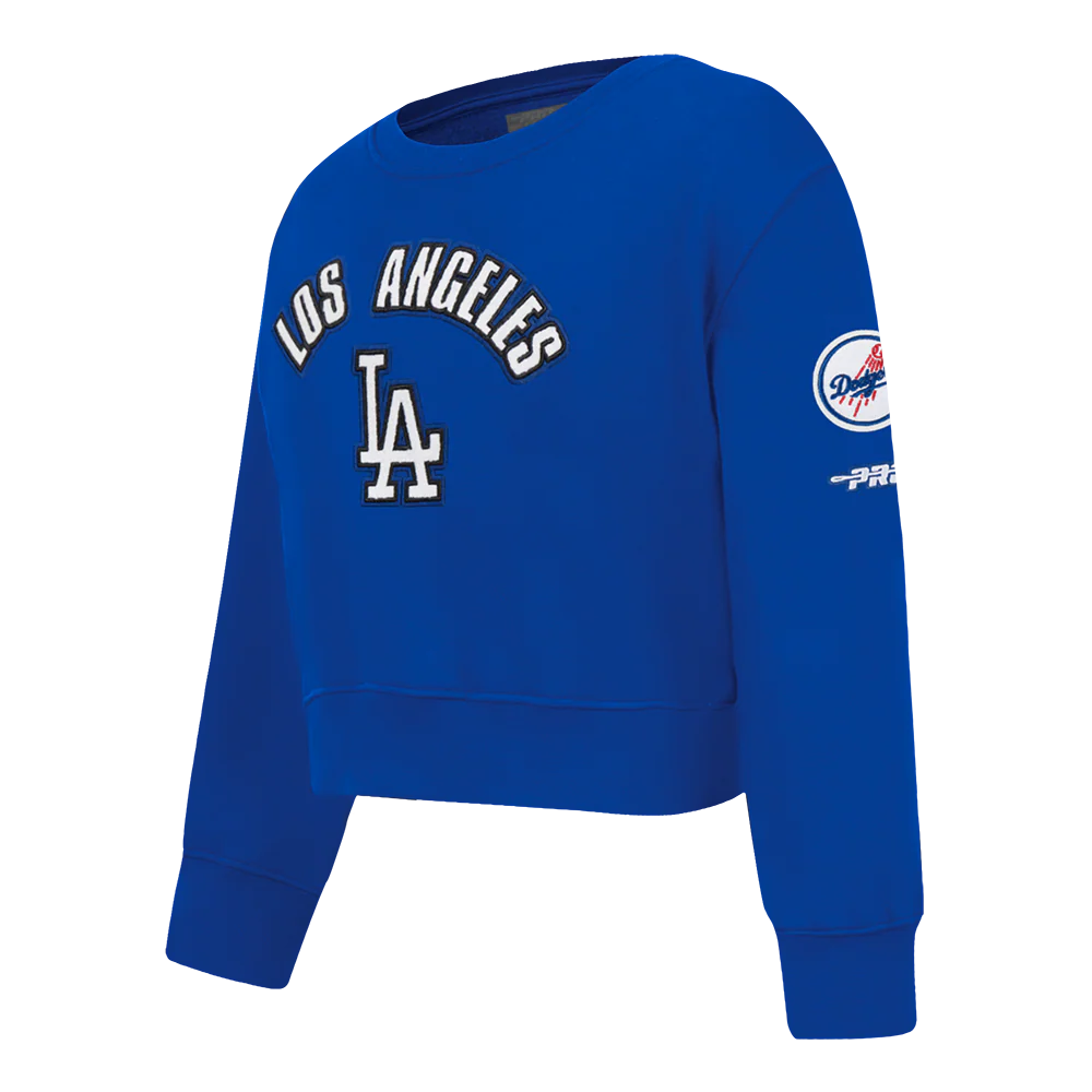 MLB LOS ANGELES DODGERS CLASSIC TODDLER GIRLS FLEECE CREWNECK