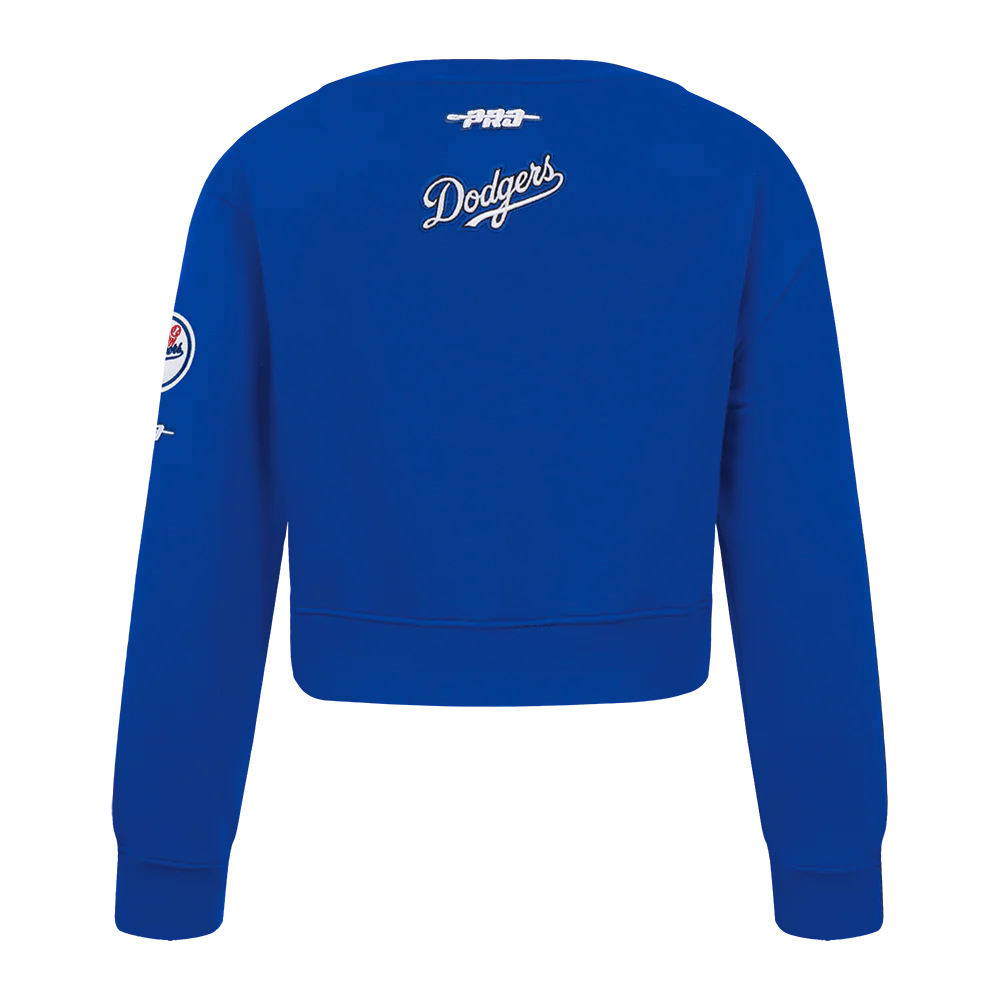 MLB LOS ANGELES DODGERS CLASSIC TODDLER GIRLS FLEECE CREWNECK