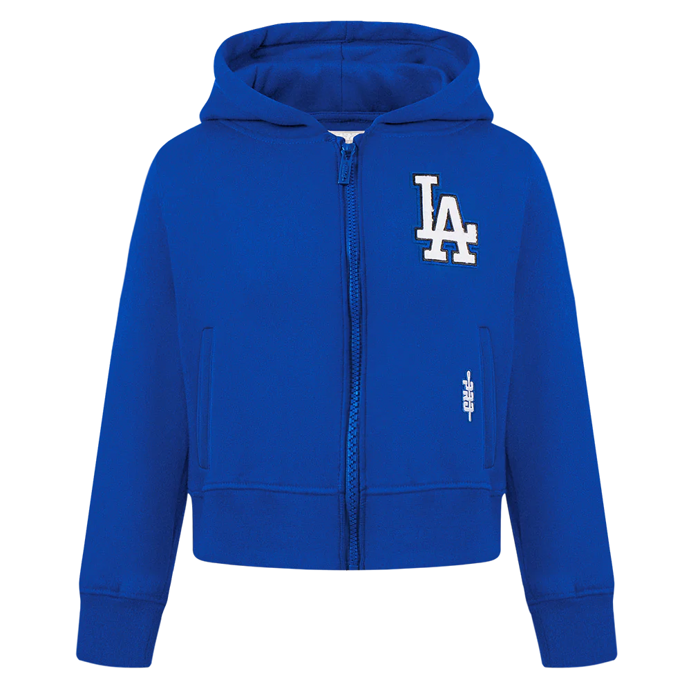 MLB LOS ANGELES DODGERS CLASSIC TODDLER GIRLS FLEECE FZ HOODIE