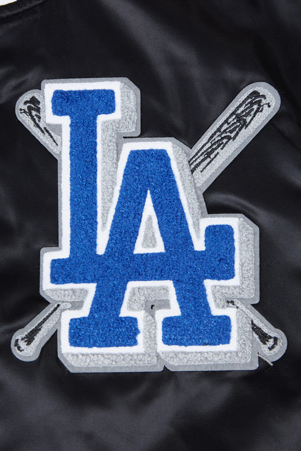 MLB LOS ANGELES DODGERS MASHUP WOMEN'S RIB SATIN JACKET