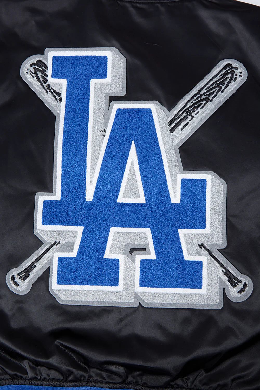 MLB LOS ANGELES DODGERS MASHUP WOMEN'S RIB SATIN JACKET