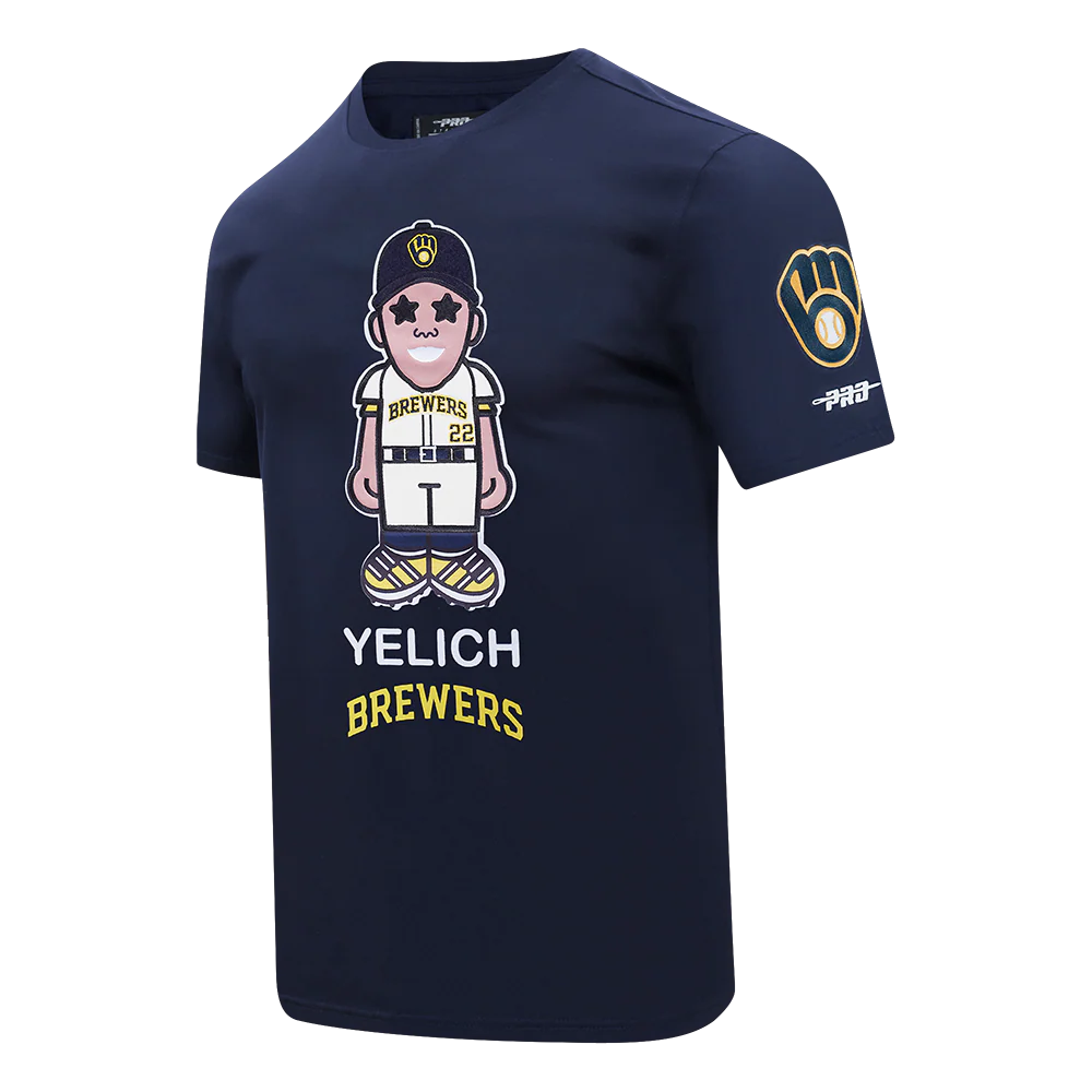 MLB MILWAUKEE BREWERS CHRISTIAN YELICH #22 AVATAR SINGLE JERSEY MEN'S TOP