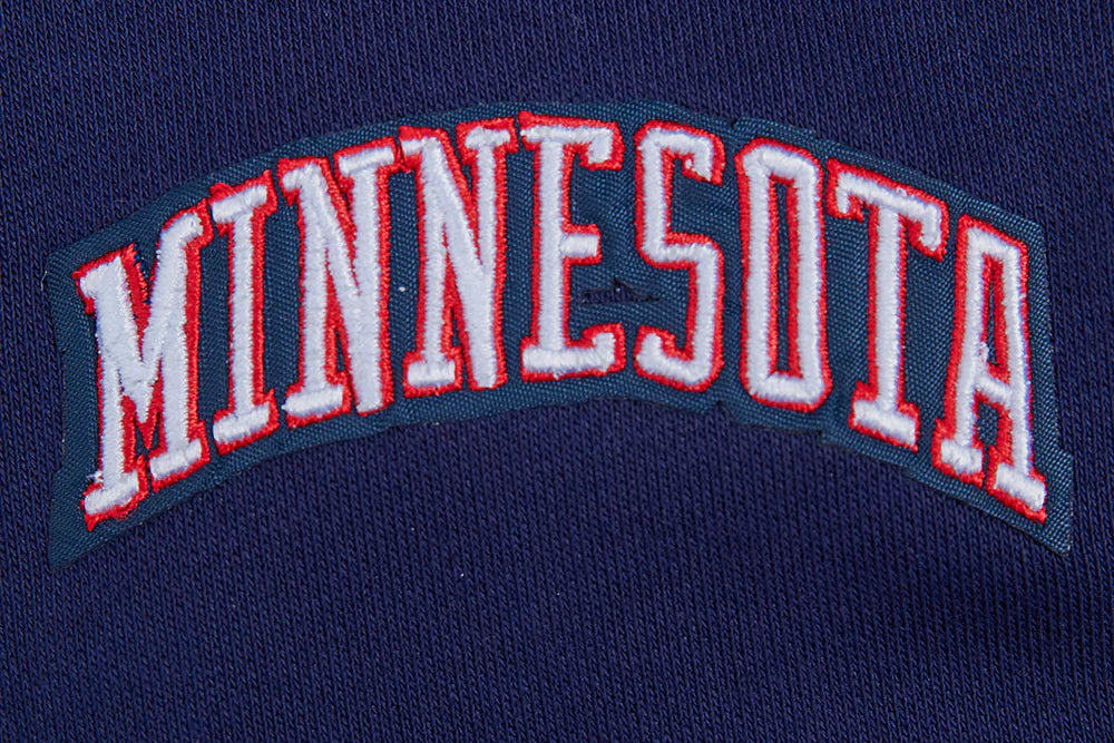 MLB MINNESOTA TWINS RETRO CLASSIC WOMEN'S RIB CROPPED PULLOVER HOODIE