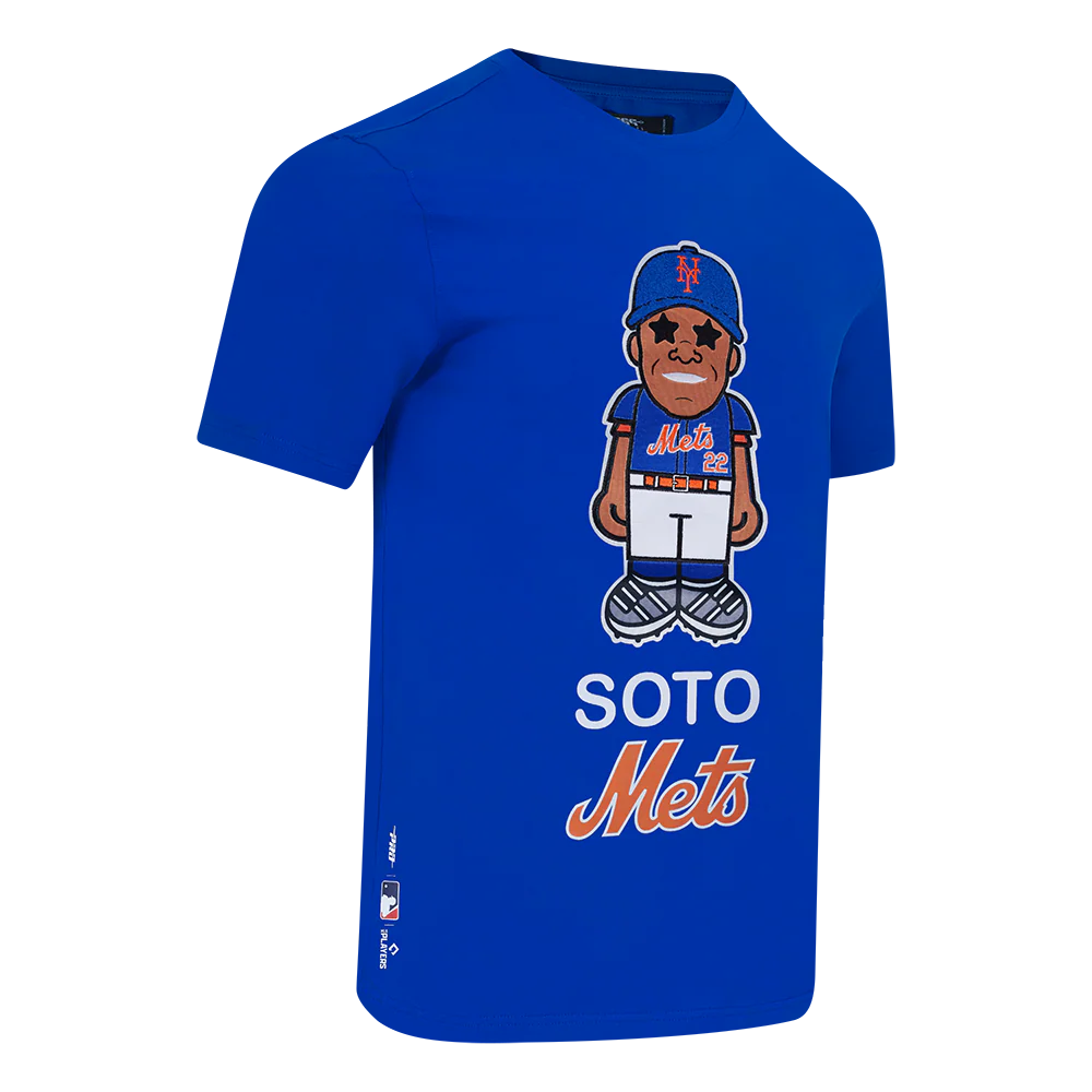 MLB NEW YORK METS JUAN SOTO #22 AVATAR MEN'S SINGLE JERSEY TOP