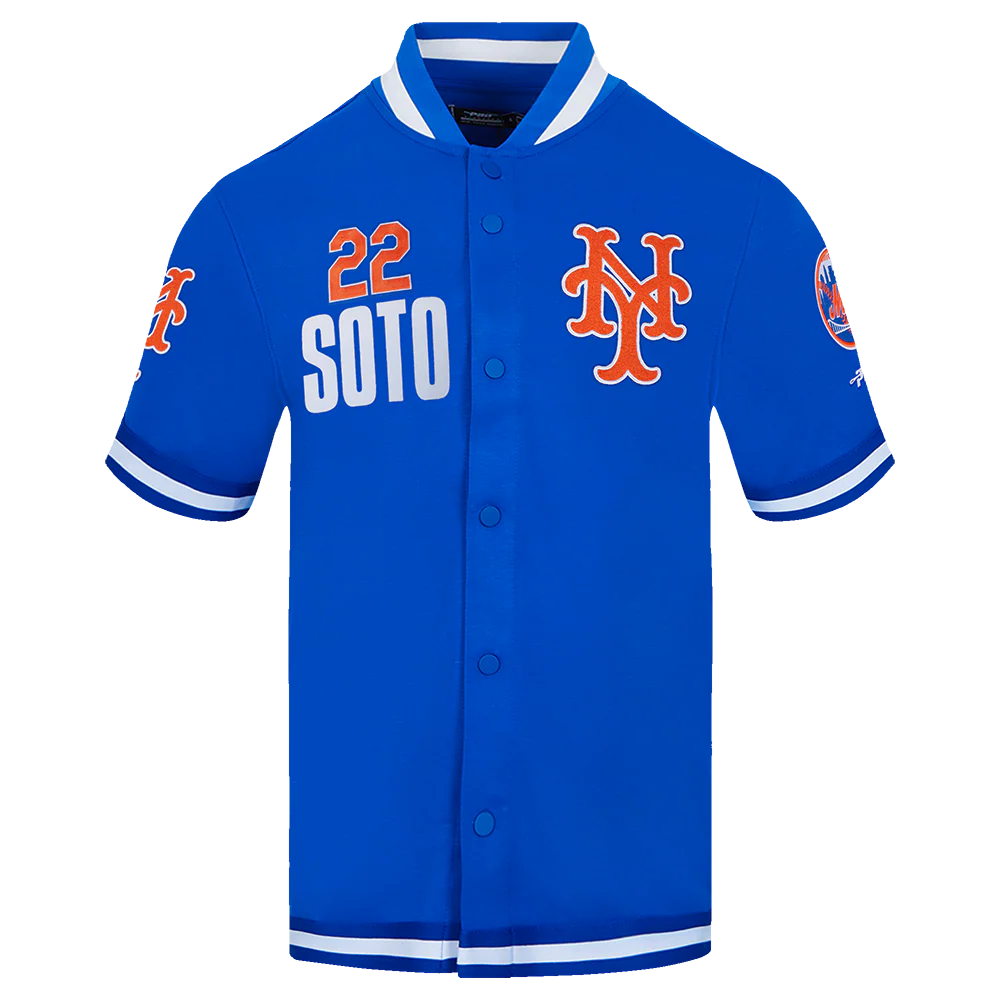 MLB NEW YORK METS JUAN SOTO #22 CLASSIC PLAYER NAME AND NUMBER MEN'S BUTTON DOWN SHIRT