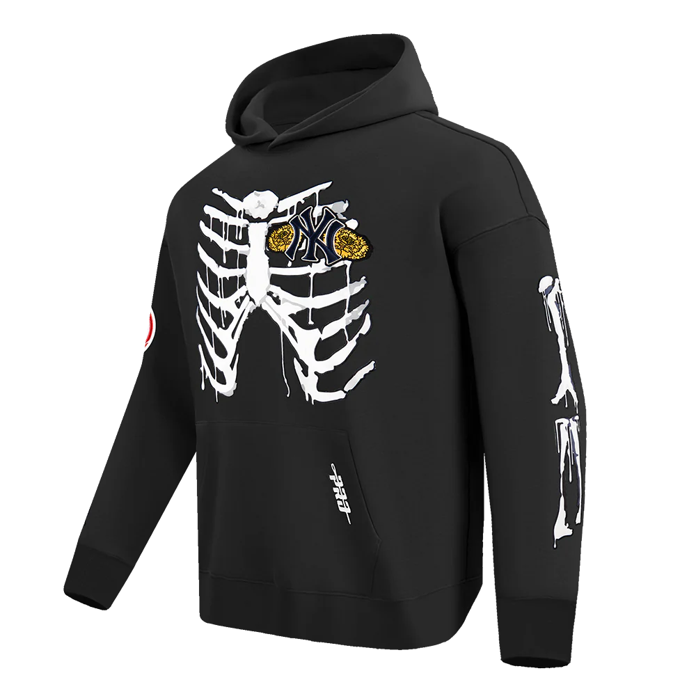 MLB NEW YORK YANKEES RIB CAGE MEN'S DROP SHOULDER FLEECE PULLOVER HOODIE