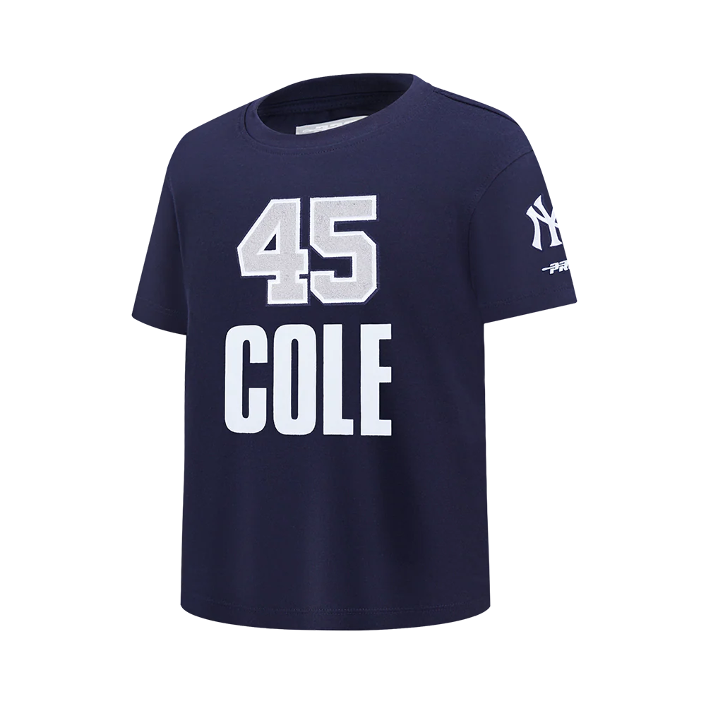 MLB NEW YORK YANKEES GERRIT COLE #45 CLASSIC PLAYER NAME AND NUMBER BIG BOY'S TEE