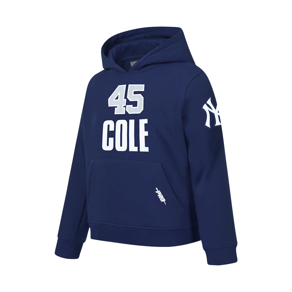 MLB NEW YORK YANKEES GERRIT COLE #45 CLASSIC PLAYER NAME AND NUMBER BIG BOY'S FLC PO HOODIE