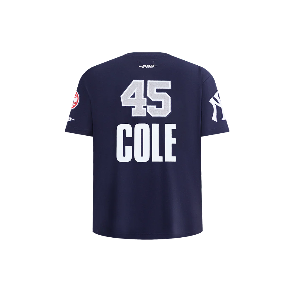 MLB NEW YORK YANKEES GERRIT COLE #45 CLASSIC PLAYER NAME AND NUMBER LITTLE BOY'S TEE