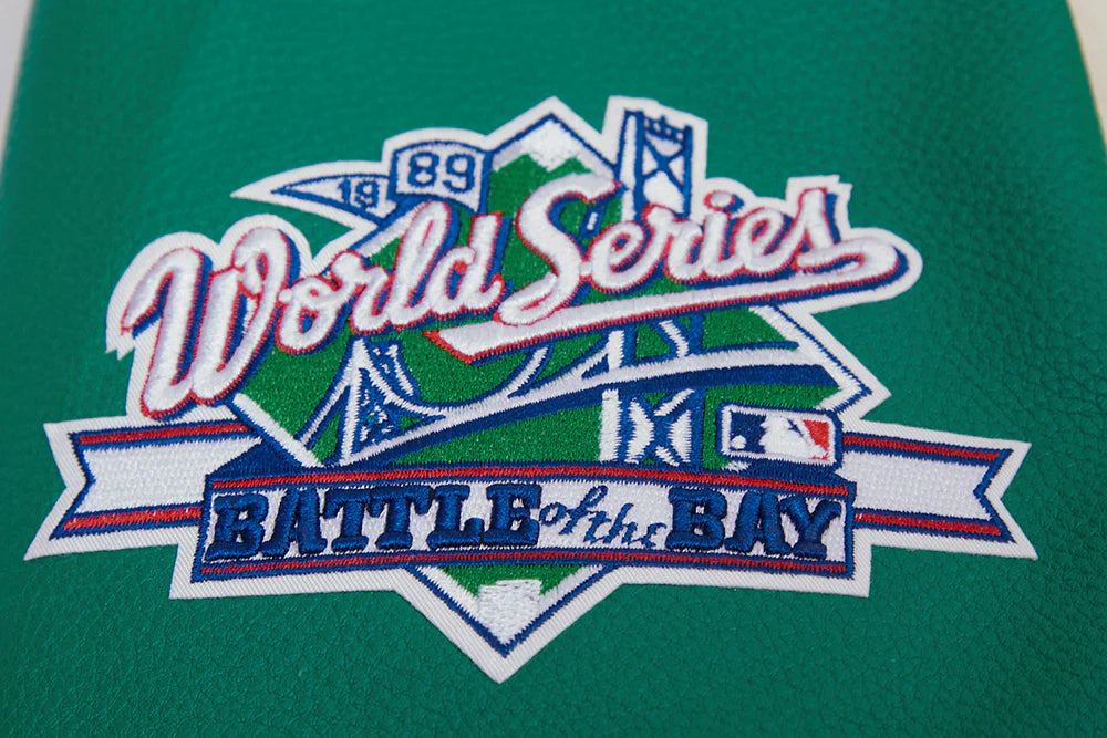 MLB OAKLAND ATHLETICS RETRO CLASSIC MEN'S RIB WOOL VARSITY JACKET