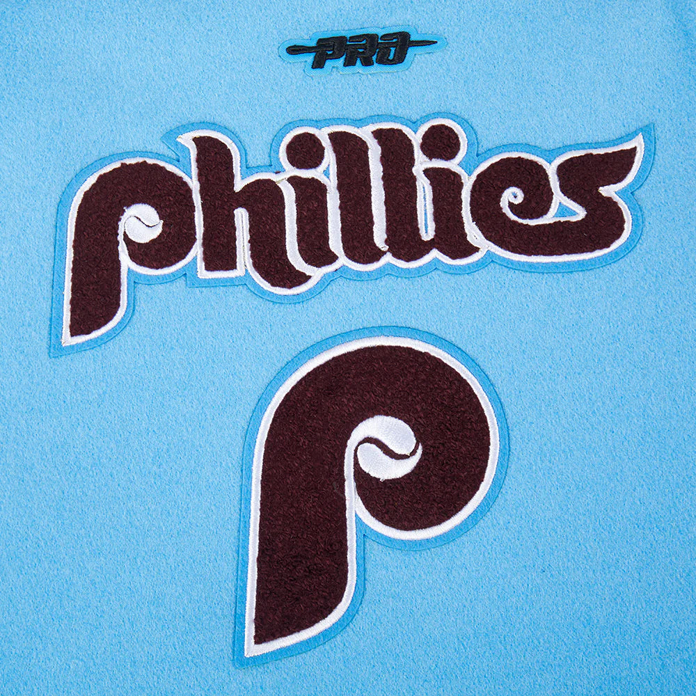 MLB PHILADELPHIA PHILLIES RETRO CLASSIC TODDLER BOYS RIB WOOL VARSITY JACK
