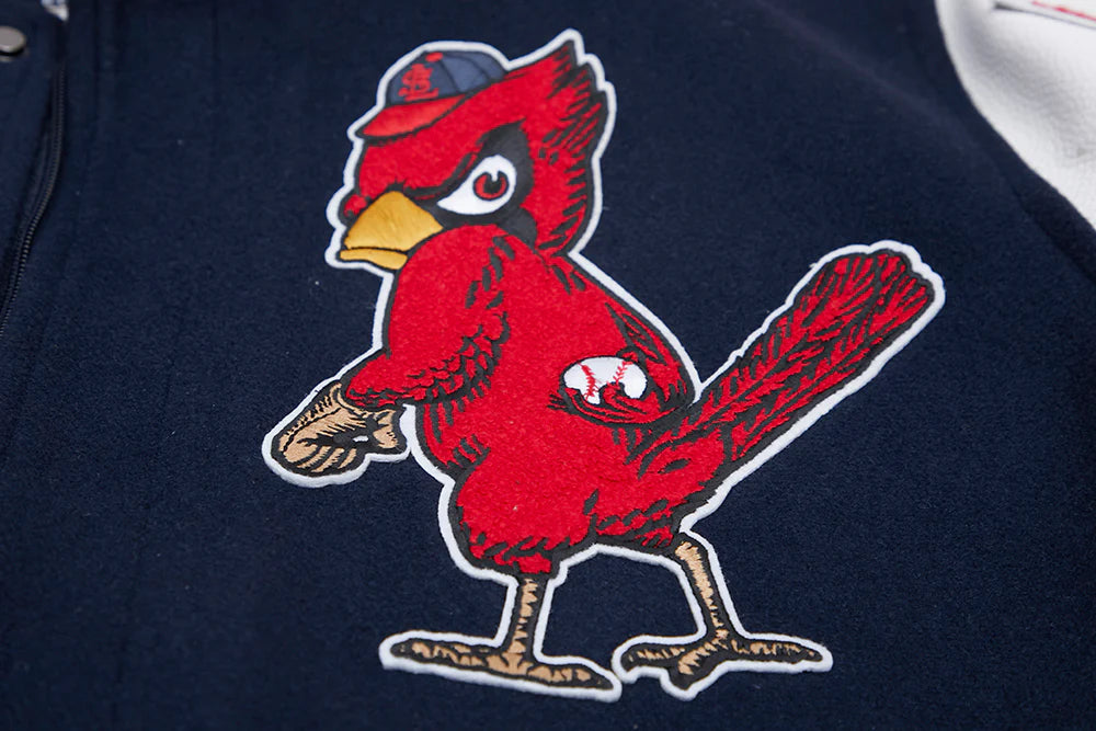 MLB ST. LOUIS CARDINALS RETRO MASHUP MEN'S RIB WOOL VARSITY JACKET