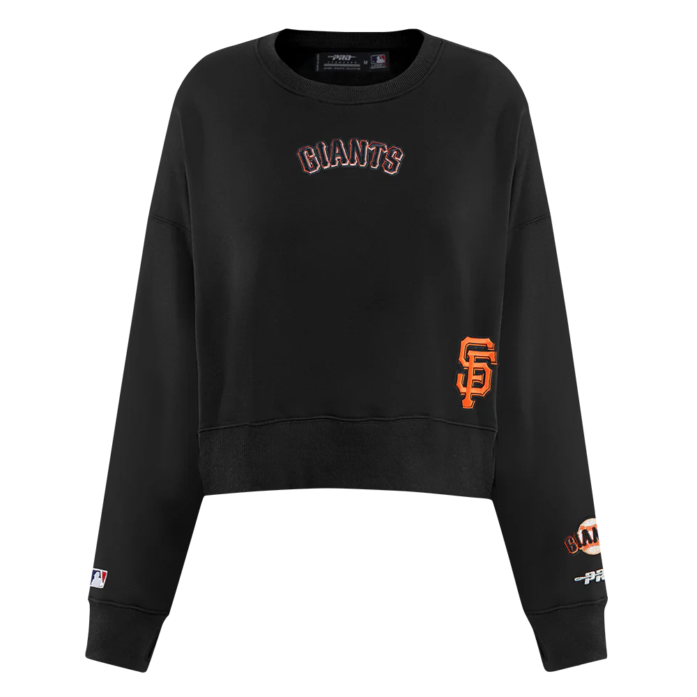 MLB SAN FRANCISCO GIANTS WINGSPAN WOMEN'S FLEECE CREWNECK