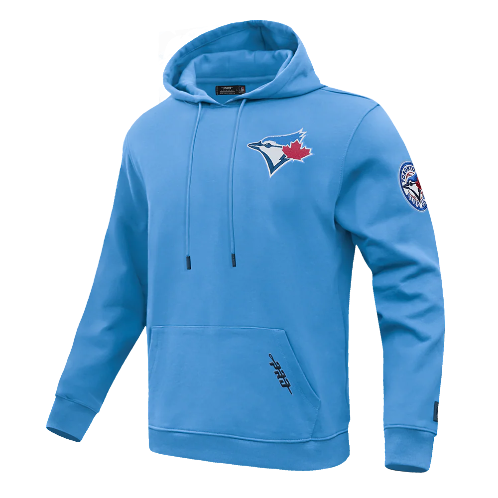 MLB TORONTO BLUE JAYS CLASSIC CHENILLE MEN'S DOUBLE KNIT PULLOVER HOODIE