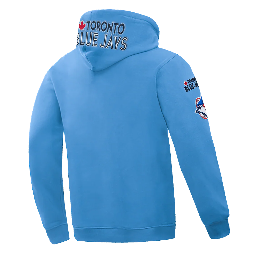 MLB TORONTO BLUE JAYS CLASSIC CHENILLE MEN'S DOUBLE KNIT PULLOVER HOODIE