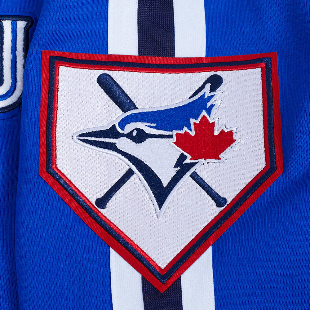 MLB TORONTO BLUE JACKETYS CURRENT LOGO PRO GAME DAY MEN'S DOUBLE KNIT JACKET