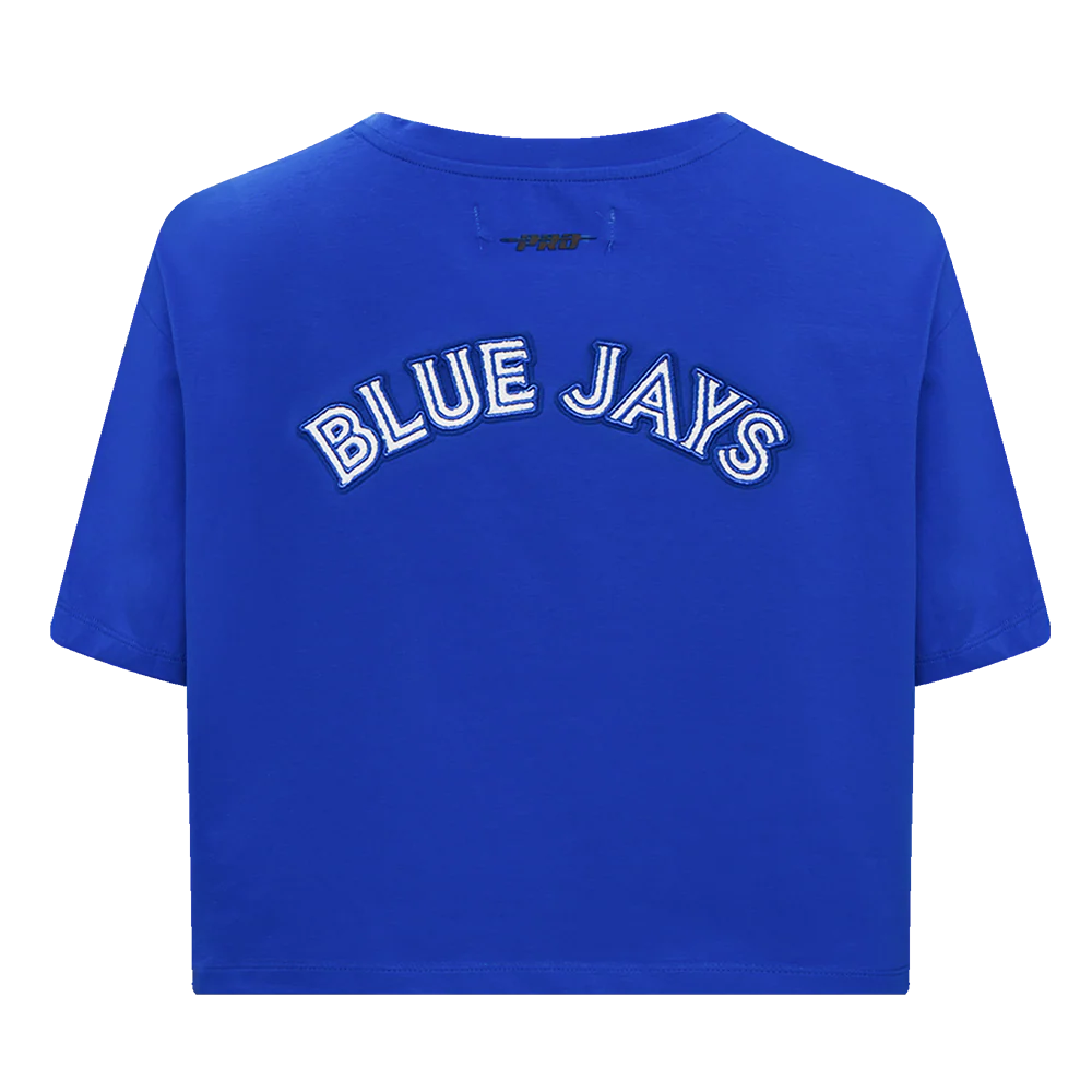 MLB TORONTO BLUE JAYS CLASSIC WOMEN'S SINGLE JERSEY BOXY TOP