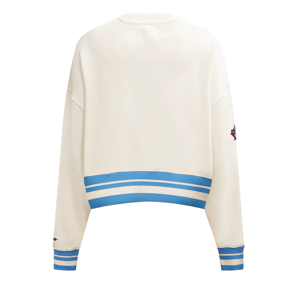 MLB TORONTO BLUE JAYS RETRO CLASSIC WOMEN'S RIB CREWNECK