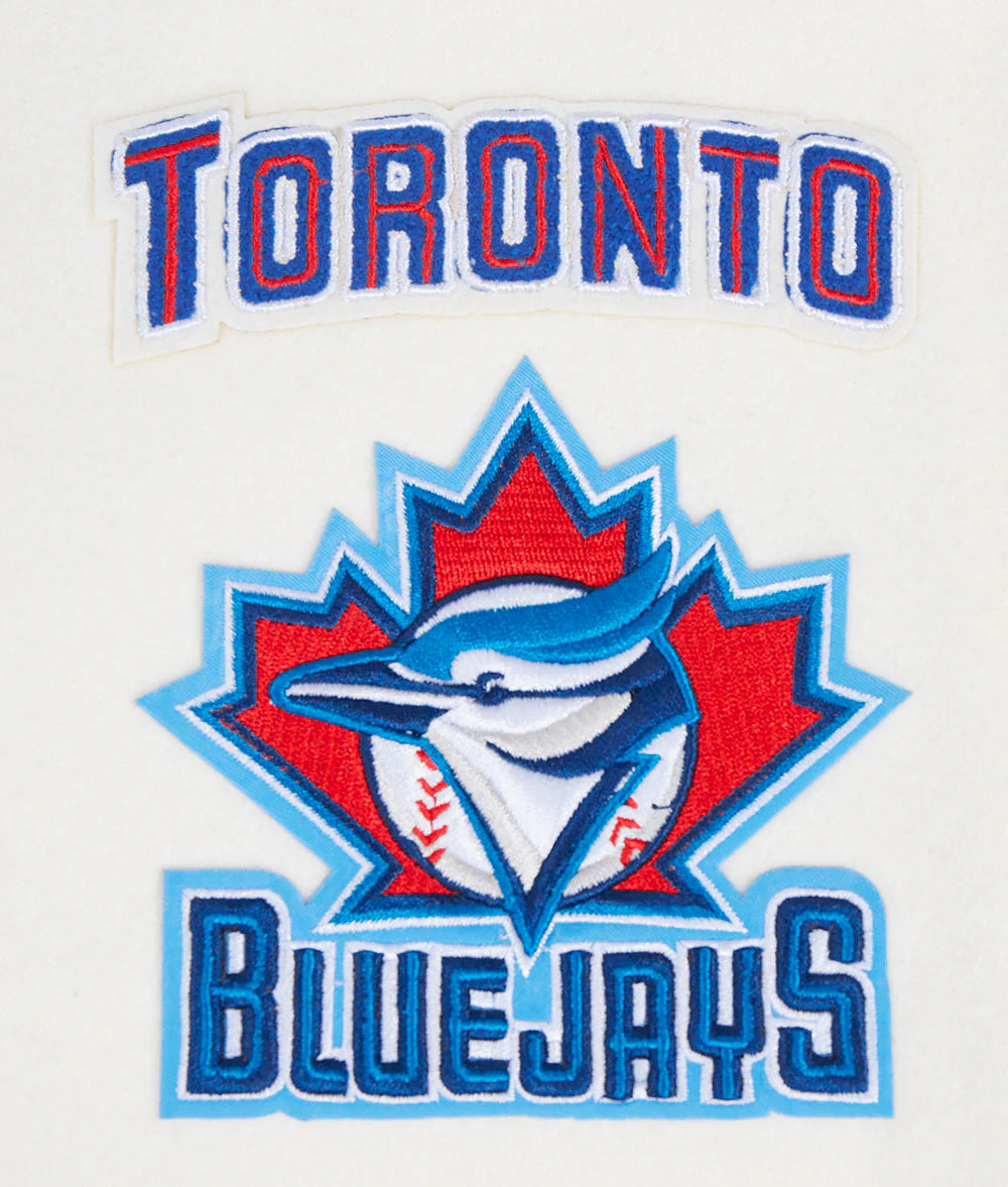 MLB TORONTO BLUE JAYS RETRO CLASSIC WOMEN'S RIB WOOL VARSITY JACKET