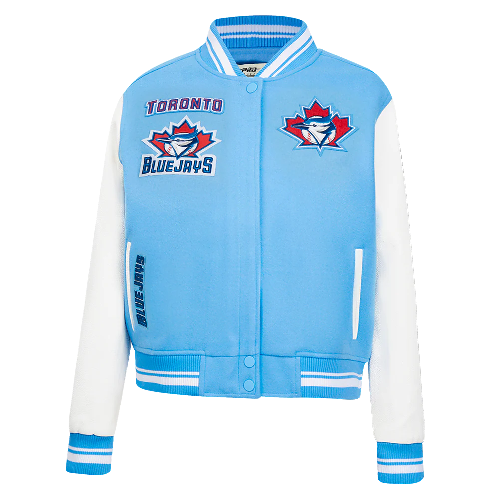 MLB TORONTO BLUE JAYS RETRO CLASSIC WOMEN'S RIB WOOL VARSITY JACKET