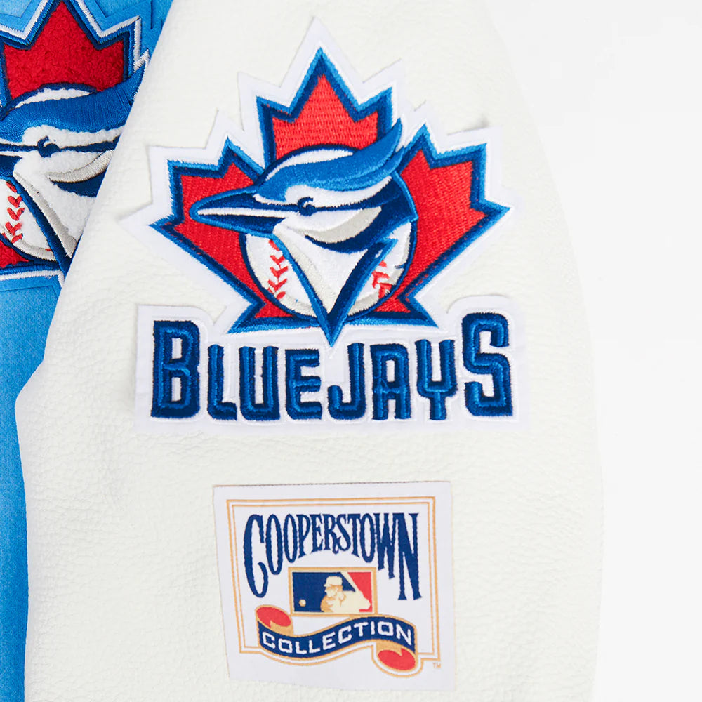 MLB TORONTO BLUE JAYS RETRO CLASSIC WOMEN'S RIB WOOL VARSITY JACKET
