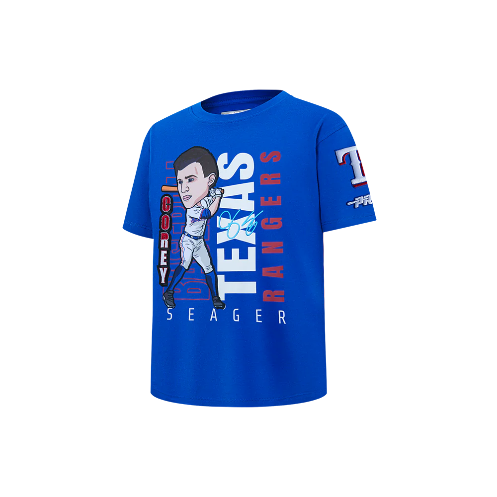MLB TEXAS RANGERS COREY SEAGER #5 REMIX AVATAR LITTLE BOYS SHORT SLEEVE TOP