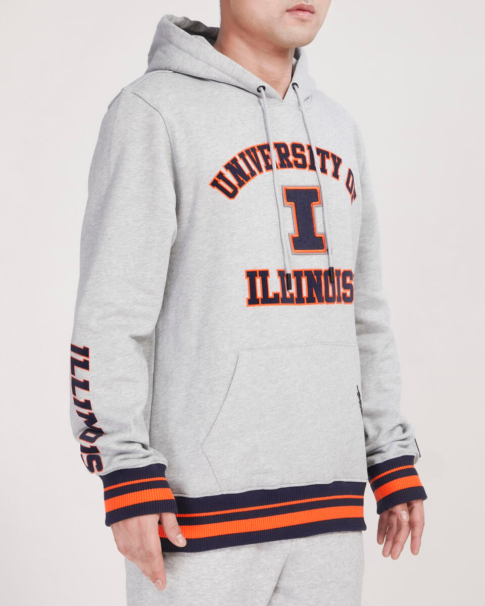 UNIVERSITY OF ILLINOIS URBANA-CHAMPAIGN CLASSIC RIB FLC PO HOODIE