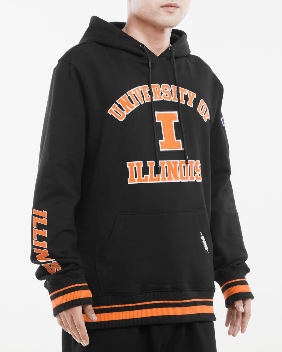 UNIVERSITY OF ILLINOIS URBANA-CHAMPAIGN CLASSIC RIB FLC PO HOODIE